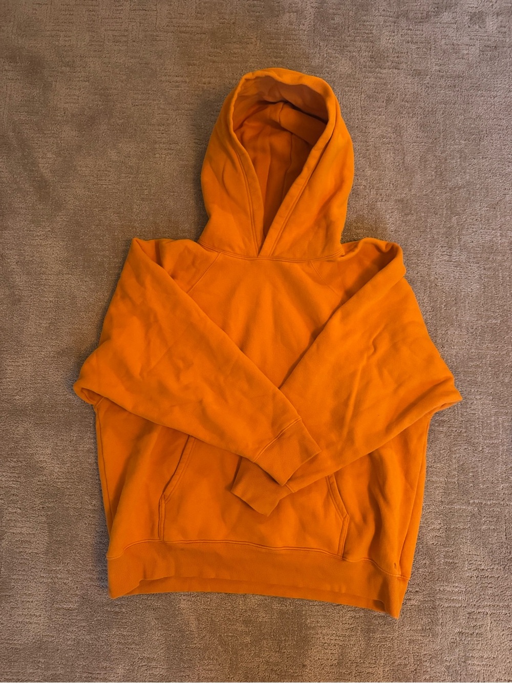 Aritzia TNA SweatFleece Mega Fit Orange  Hoodie - Casual Everyday Sweatshirt
